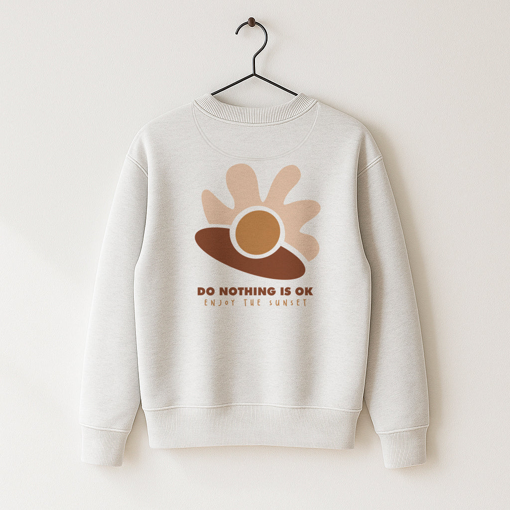 Organic Cotton Sweatshirt · Do Nothing is Ok Boxy Sweatshirt