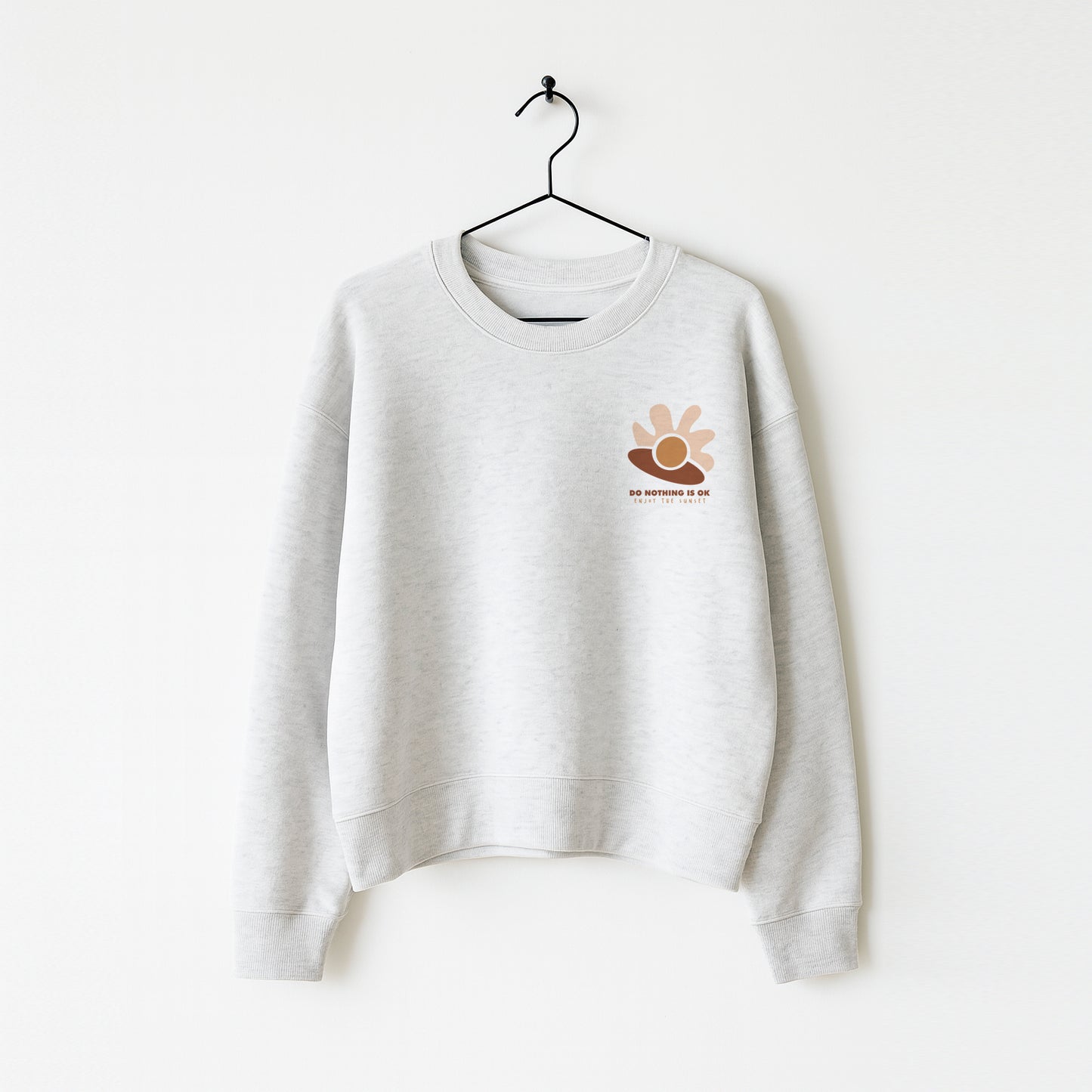 Organic Cotton Sweatshirt · Do Nothing is Ok Boxy Sweatshirt