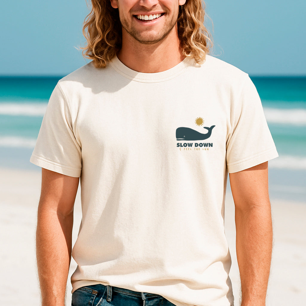 Sperm Whale T-shirt · Slow Down