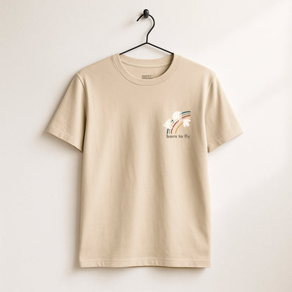 Birds & Rainbow T-shirt  · Born to fly