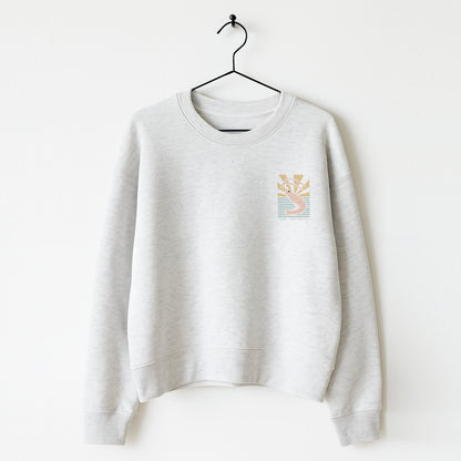 Organic Cotton Sweatshirt ·Shrimp Boxy Sweatshirt  Stay Shrimpful