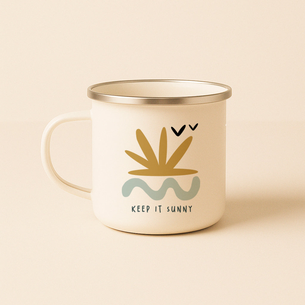 Keep it Sunny Enamel Mug