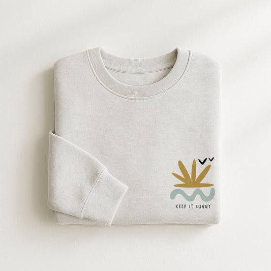 Organic Cotton Sweatshirt · Keep it Sunny Boxy Sweatshirt