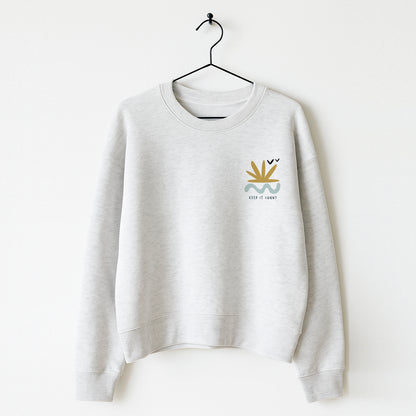 Organic Cotton Sweatshirt · Keep it Sunny Boxy Sweatshirt
