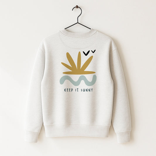 Organic Cotton Sweatshirt · Keep it Sunny Boxy Sweatshirt