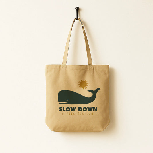 Slow Down · Sperm Whale Tote Bag  Slow Down