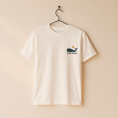 Sperm Whale T-shirt · Slow Down