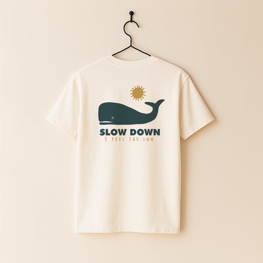 Sperm Whale T-shirt · Slow Down